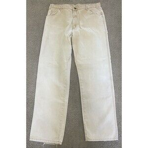 Dickies Carpenter Pants Mens 38x32 Heavy Duck Canvas Brown Faded Distressed Work
